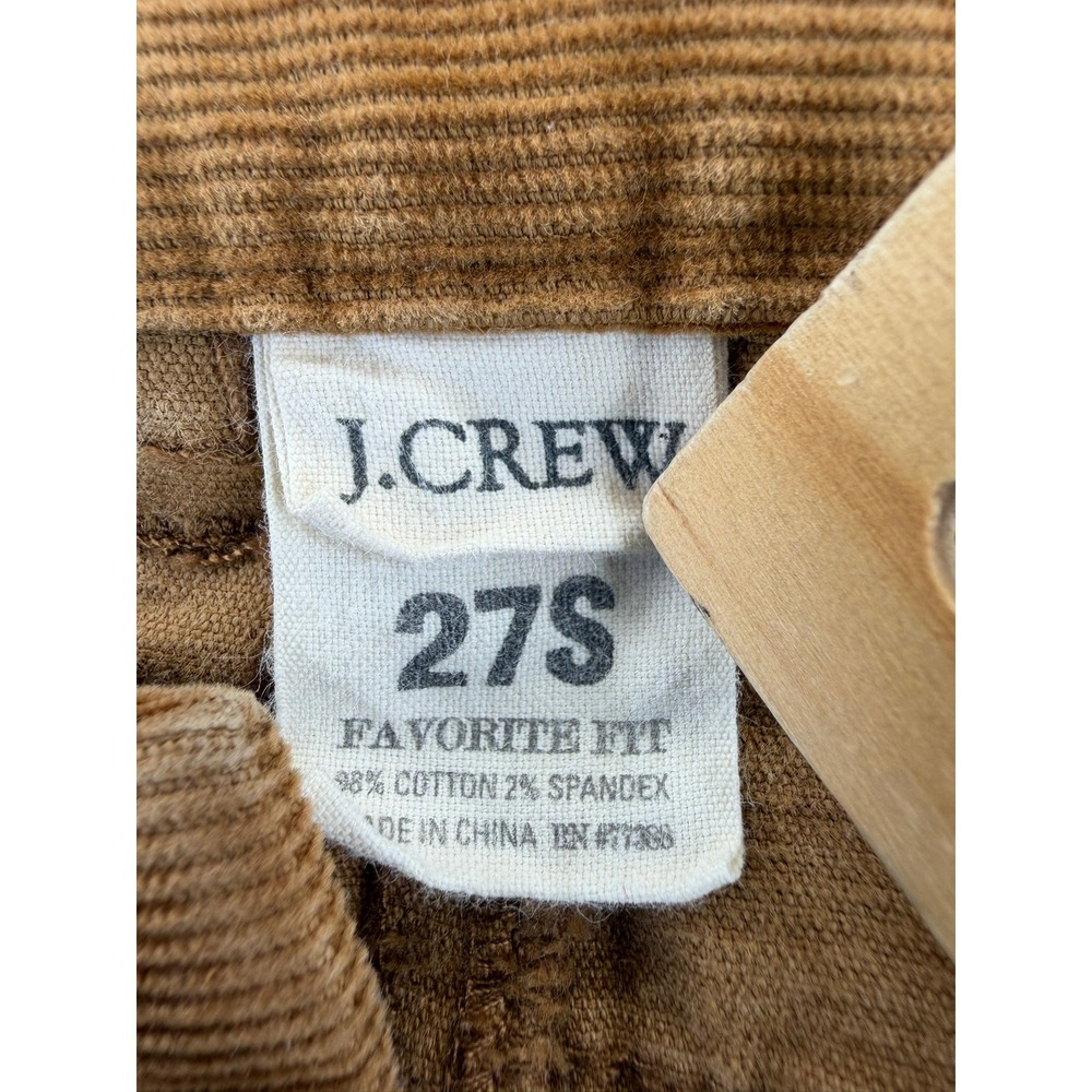 J.Crew Women's Corduroy Pants Bootcut 5-Pocket Size 27 S Camel Brown Stretch - Picture 9 of 13